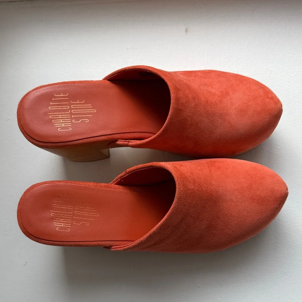 Charlotte Stone Marlo 8 Terracotta clog Mules - Picture 4 of 4